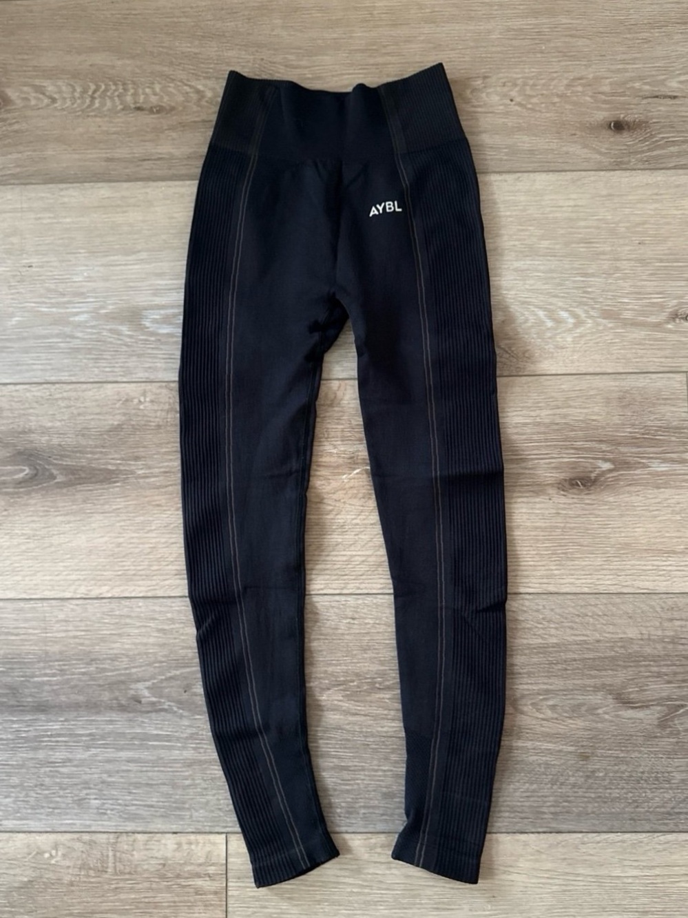 Aybl Black Ribbed Leggings